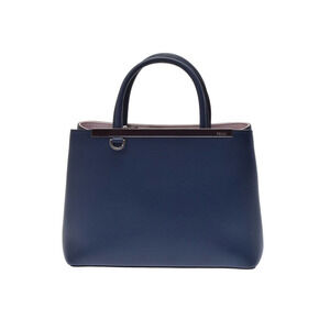 Fendi Toujours calfskin Navy Blue pink strap